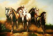 unknow artist Horses 047 oil painting on canvas